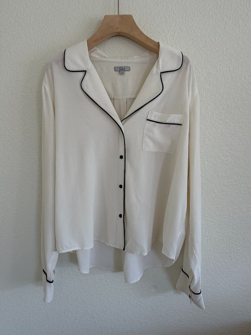 RAILS Amara | White Silk | Size L